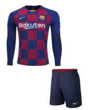 Детская футбольная форма Барселона с длинным рукавом 2019/2020 stadium домашняя