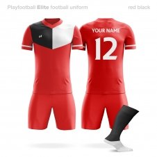 Футбольная форма Playfootball Elite red-black