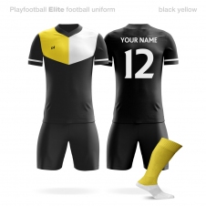 Футбольная форма Playfootball Elite black-yellow