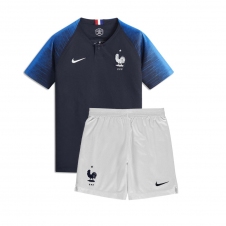 Детская футбольная форма сборной Франции Чемпионат Мира 2018 синяя