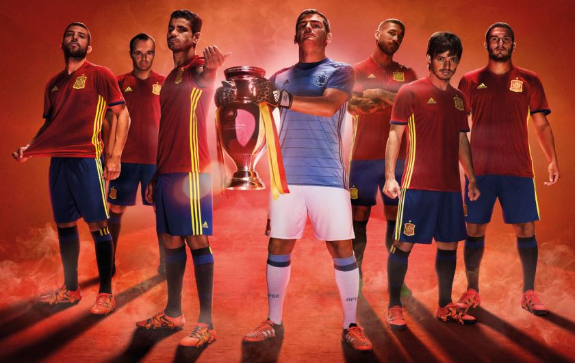 Футбольная форма сборной Испании Евро 2016