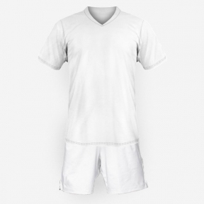 Футбольная форма Playfootball (white-white)