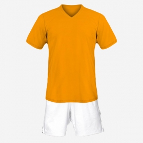 Детская футбольная форма Playfootball (orange-white)