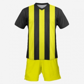 Футбольная форма Playfootball (black-yellow-2)