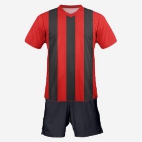 Футбольная форма Playfootball (red-black)
