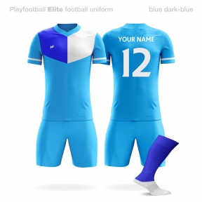 Футбольна форма Playfootball Elite lightblue-blue