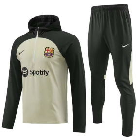 Спортивный костюм Барселона с капюшоном 2023/2024 хаки