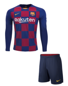 Дитяча футбольна форма Барселона з довгим рукавом 2019/2020 stadium домашня