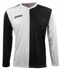 Футболка Joma Premier чорно-біла (довгий рукав)