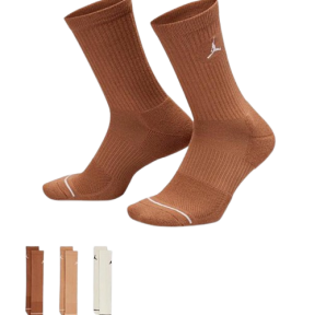 Спортивные носки Nike Air Jordan Everyday Crew Socks Brown (DX9632-923)