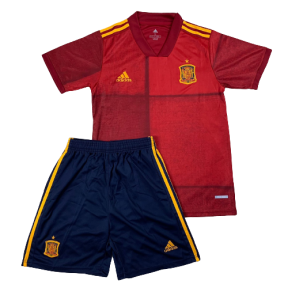 Детская футбольная форма сборной Испании на Евро 2021 вишневая
