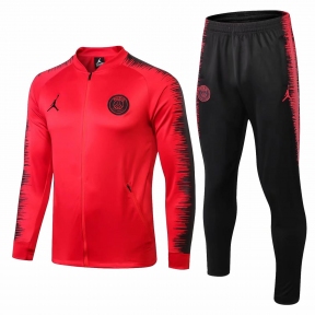 Спортивний костюм ПСЖ 2021 червоно-чорний