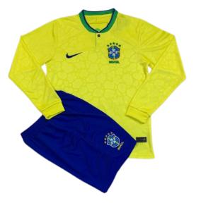 Футбольная форма сборной Бразилии с длинным рукавом ЧМ 2022 stadium домашняя