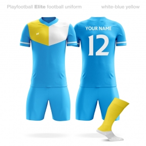 Футбольная форма Playfootball Elite lightblue-yellow
