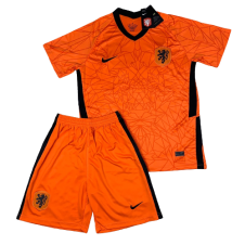 Детская футбольная форма сборной Голландии на Евро 2020 домашняя оранжевая