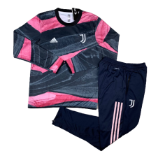 Тренировочный спортивный костюм Ювентус 2020/2021 черно-розовый