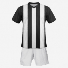 Футбольная форма Playfootball (black-white-2)