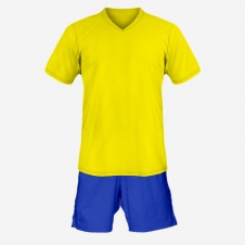 Детская футбольная форма Playfootball (yellow-blue)