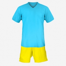 Футбольная форма Playfootball (lightblue-yellow)