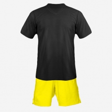 Детская футбольная форма Playfootball (black-yellow)