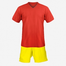 Детская футбольная форма Playfootball (red-yellow)