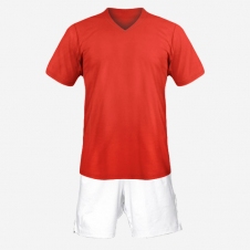 Детская футбольная форма Playfootball (red-white)