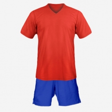 Детская футбольная форма Playfootball (red-blue)