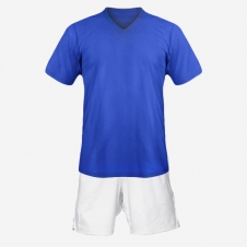 Детская футбольная форма Playfootball (blue-white)
