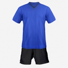 Детская футбольная форма Playfootball (blue-black)