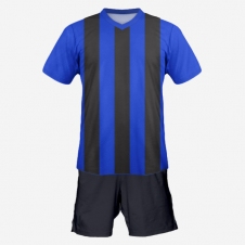 Футбольная форма Playfootball (blue-black-2)