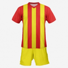 Футбольная форма Playfootball (red-yellow-2)