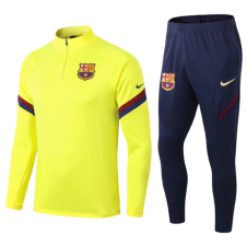 Тренувальний спортивний костюм Барселони 2020/2021 салатовий