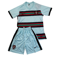 Детская футбольная форма сборной Португалии Евро 2020 бирюзовая