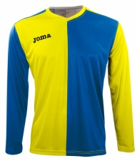 Футболка Joma Premier желто-синяя (длинный рукав)