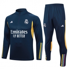Детский тренировочный спортивный костюм Реал 2023/2024 темно-синий