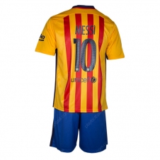 Детская футбольная форма Барселоны выезд replica 2015/16 Месси (Месси replica JR away 15-16)