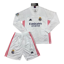 Детская футбольная форма Реал Мадрид с длинным рукавом 2020/2021 stadium домашняя