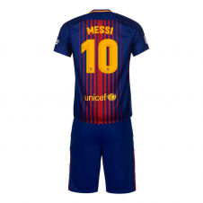 Детская футбольная форма Барселона 2017/2018 Месси домашняя