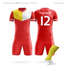 Футбольная форма Playfootball Elite red-yellow