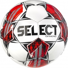 Футбольний м'яч SELECT Diamond v23 біло-червоний