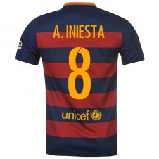 Футболка Barcelona home stadium 2015/16 A.INIESTA 8