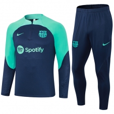 Детский тренировочный спортивный костюм Барселона 2023/2024 темно-синий