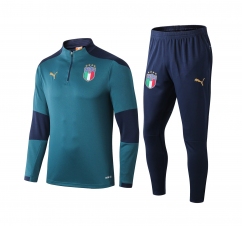 Тренировочный спортивный костюм сборной Италии 2020 зеленый