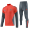 Тренировочный спортивный костюм Баварии 2025/2026 красно-серый